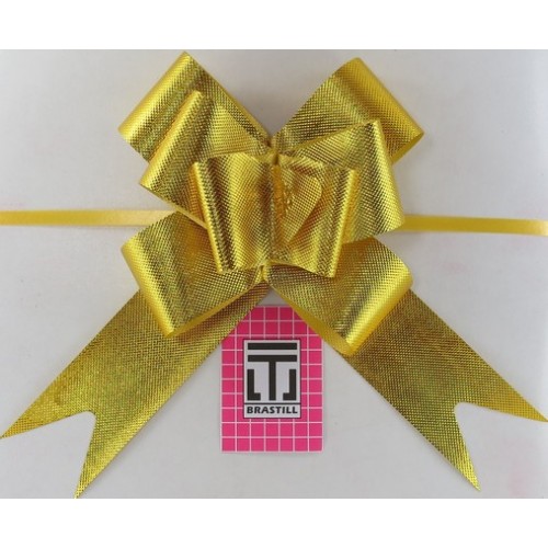 Laço Pronto Pingent Ouro 3cm x 45cm